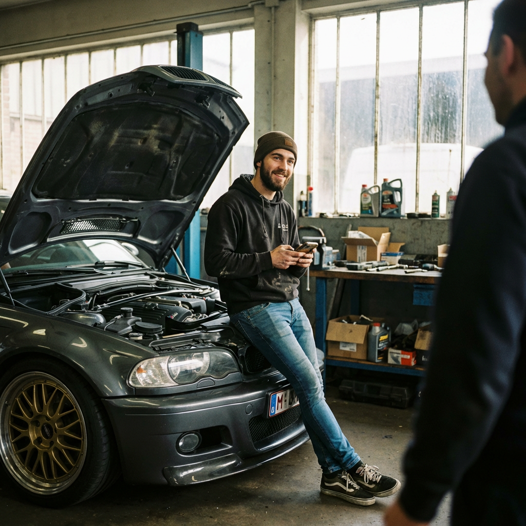 Tuner met opgefokte BMW M3 E46