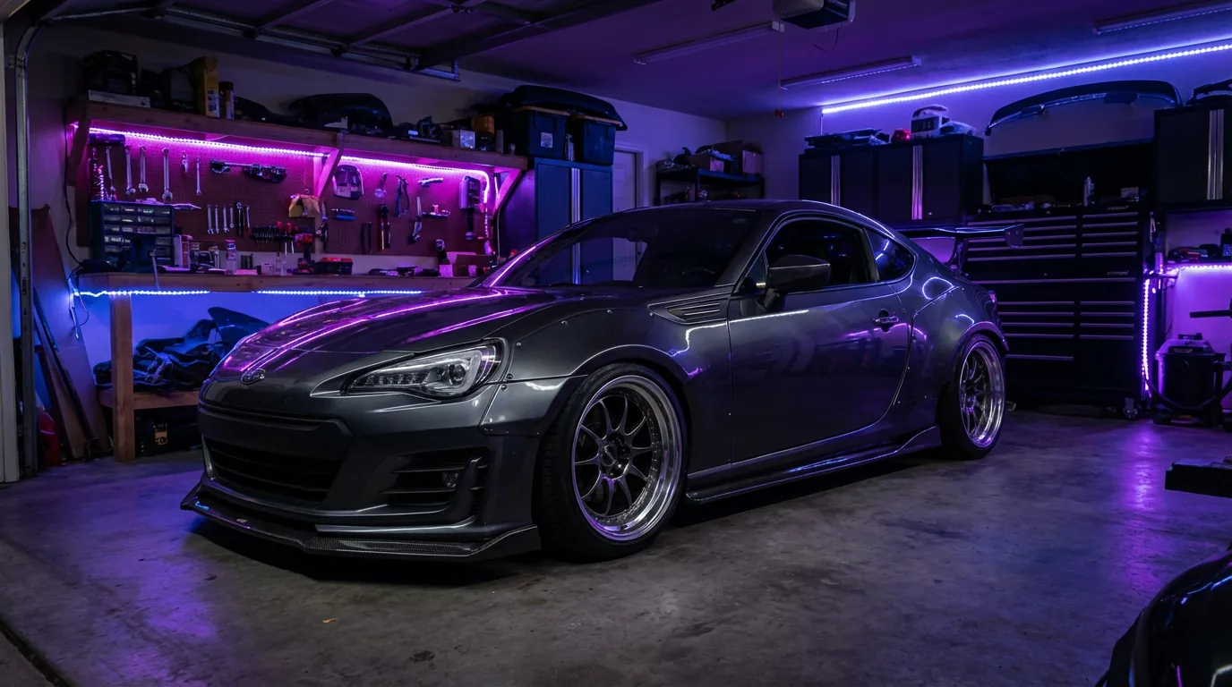 Getunede coupé met carbon-accenten